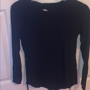 Plain black long sleeve